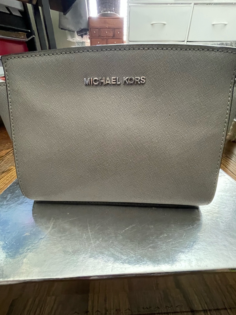 Michael Kors Selma Medium Saffiano Leather Crossbody